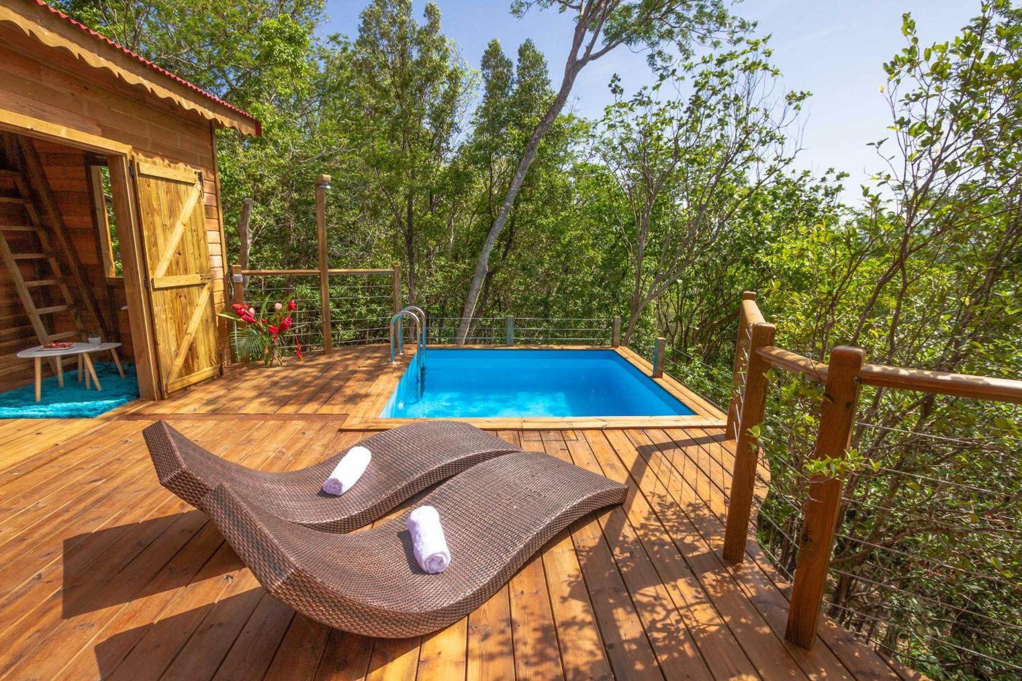 Au Jardin Des Colibris Ecolodge&Spa Deshaies Zewnętrze zdjęcie